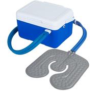 Máquina de hielo para rodilla después de la cirugía, máquina de terapia de frío de 9 cuartos de galón, sistema de crioterapia en el hogar para alivio del dolor postoperatorio, almohadilla de