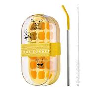 Máquina de hielo portátil,Reutilizable 2 en 1 con pajita - Cajón de congelación para cubitos de hielo - Para el hogar Oficina Viajes Camping al aire libre Senderismo Picnic Cóctel Gimnasio Fitness