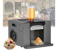 Máquina de hielo raspado coreano Bingsu, máquina de hielo en copo de nieve con enfriamiento rápido, limpieza automática y pantalla táctil para el hogar/niños/fiestas, helados y postres caseros Black