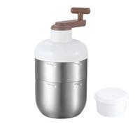 Máquina De Hielo Raspado,Máquina De Raspar Hielo De Manivela Manual, de Granizados de Acero Inoxidable - Para Hogar Cocina Picnics Al Aire Libre Preparación De Bebidas Cóctel