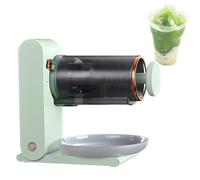 Máquina de hielo raspado, raspadora eléctrica de hielo en forma de copo de nieve, trituradora de hielo eléctrica, ideal para granizados caseros y bebidas heladas,Green