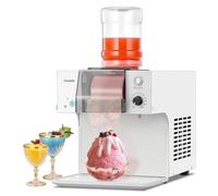 Máquina de hielo Snowflake, 60 kg/24 h, velocidad ajustable, enfriamiento rápido, para cócteles helados, batidos y zumos congelados.