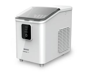 Máquina de hielo Sogo MHE-SS-12045 - 12 kg al día, 8 cubos por ciclo, 1,8 L, blanca