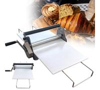 Máquina de hojaldre de manivela, laminadora de masa plegable, herramienta manual para hacer hojaldre de hojaldre, grosor ajustable, uso comercial y doméstico