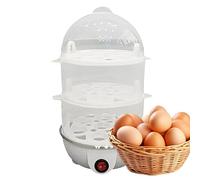 Máquina De Huevos Duros - Con 3 Niveles De Cocción | Olla De Vapor Multifunción Para Maíz, Fideos, Raviolis Y Gachas