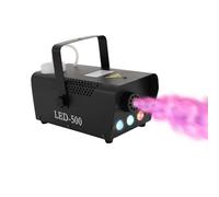 Máquina de humo, 500 W, con mando a distancia inalámbrico y luz LED, apta para DJ discoteca, Halloween, Navidad, bodas y actuaciones escénicas, etc