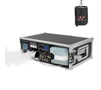 Máquina de Humo de Baja Altura de 1500 W, Máquina de Humo para Escenarios de 3 L con Pantalla LCD, Nebulizador de Humo de Suelo con Efecto Hielo Seco y Control Remoto, Ángulo Ajustable