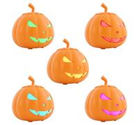 Máquina de humo de calabaza de 800 W con mando a distancia, 12 colores y 3 efectos de iluminación LED, para Halloween, escenario, fiesta, boda