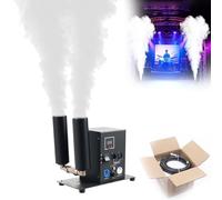 Máquina de humo de CO2 de 2 cabezales, máquina de chorro de CO2 digital, máquina de humo DMX512 con manguera de 5 m, for DJ, conciertos, fiestas, cumpleaños y bodas.