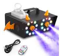 Máquina de Humo de Halloween de 1500 W con Control Remoto, 18 Luces Led de Colores Mezclados Rgb y Distancia de Pulverización de Humo de 5 M, Nebulizador de Efecto de Escenario Para Fiesta, Navidad