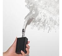 Máquina de humo de mano, máquina de niebla al aire libre con pilas con control remoto inalámbrico para DJ Party Disco Wedding Halloween, regalo (negro)