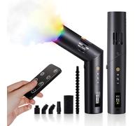 Máquina de Humo, Rollei Maquina Humo Pequeña Smoke Master Pro RGB 40W Portátil Nebulizador con Control Remoto y Batería Smoke Machine para Fotografía Fiesta Boda Efectos Escénicos Máquina-Maquina