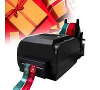 Máquina De Impresión De Cinta De Raso, Impresora Digital De Cinta De Raso, con 4 Rollos De Cinta De Etiquetas, Máquina De Estampado para Manualidades, Postres, Accesorios,doublerow