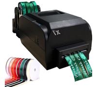 Máquina de impresión de cintas de raso, impresora de cintas digitales, impresora de etiquetas, máquina de impresión con estampado de láminas, compatible con más de 50 idiomas, 150 mm/s(Four rows)