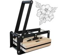 Máquina de impresión de Lino con Palanca Manual, máquina de impresión de Prensa Plana Manual for impresión en Madera, tamaño máximo de frotamiento 380 x 380 mm, Ajuste de Altura for Tinta en Madera