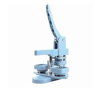 Máquina de insignias, Button Badge Maker 100pcs Square 50X50mm Manual Press Machine DIY Making Pin Metal Art Craft manualidades de bricolaje(Blue)