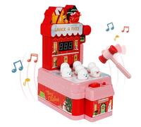 Máquina de juego de martillo, juegos de martillo eléctrico, máquina de juego de arcade con sonido y luz | Juguete de ejercicio de educación temprana para cumpleaños, Navidad, Pascua y fiesta de