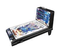 Máquina de juego de pinball de escritorio, juego interactivo electrónico con mango de tracción, luces y sonidos, divertido entretenimiento familiar para niños y adultos