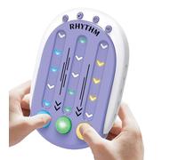 Máquina de Juego de Ritmo, Maestro del Ritmo de Juego Rápido - Máquina de Juegos de Pensamiento,Juego de Consola de Empuje Interactivo, Máquina de Juegos de Puzzle Portátil con Música y Luz para