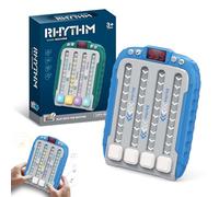 Máquina de juego interactiva de ritmos, juguete para dedos, juego pop fidget, juego de reacción rápida, juego de teclas de ritmo, juguete musical para niños (azul electrónico)
