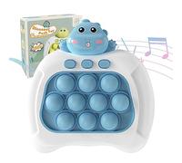 Maquina de Juego Pop it de luz Electrónico,Consola Juegos Pop Quick Push,Consola Pop it,Quick Push Bubble Game,Apto para Aliviar el Estrés y la Ansiedad para Niños y Adultos