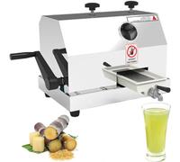 Máquina de jugo de caña de azúcar, prensa comercial de caña de azúcar con 3 rodillos, volante y dos cuchillos para una fácil extracción, perfecta para hogares y tiendas