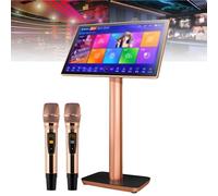 Máquina de Karaoke, aplicación de teléfono con Pantalla táctil, Descarga de Canciones en la Nube, Todo en uno, Karaoke con micrófono inalámbrico con reverberación, Reproductor,19.5inch-1TB