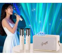 Máquina de karaoke con proyector de luces boreales