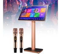 Máquina de Karaoke, Control Remoto de teléfono con Pantalla táctil y aplicación, Descarga de Canciones en la Nube, Karaoke Todo en uno con micrófono inalámbrico, Reproductor de Karaoke,22inch-1TB