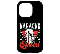 Máquina de Karaoke Divertida Karaoke Mic Creadores de música Cantantes Carcasa para iPhone 15 Pro
