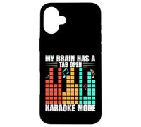 Máquina de Karaoke Divertida Karaoke Mic Creadores de música Cantantes Carcasa para iPhone 16 Plus