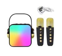Máquina de Karaoke Inalámbrica, Máquina de Karaoke - Juego de Altavoces con micrófono - Juego de Altavoces con micrófono, máquina de Bajos de Alta fidelidad Multifuncional para Recuerdos