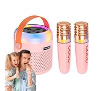 Máquina de karaoke para, Altavoz de karaoke inalámbrico,Pequeño altavoz inalámbrico - Altavoz de canción karaoke con luz cambiante para el hogar, viajes, camping