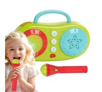 Máquina de karaoke para - Micrófono multifunción, altavoz de karaoke, máquina de cantar eléctrica, juego educativo para 3 años y más, musical interactivo