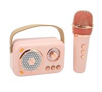 Máquina de Karaoke para Niños, Altavoz Bluetooth Portátil con Micrófono Inalámbrico, Micrófonos de Karaoke Portátiles, Máquina de Altavoz para Niños y Adultos, Fiesta en Casa