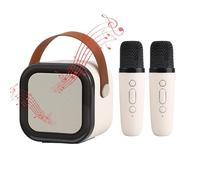 máquina de Karaoke para niños, Altavoz inalámbrico con Luces de Discoteca, Altavoz con 2 micrófonos inalámbricos para niños y Adultos, niñas y niños