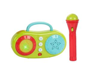 Máquina de Karaoke para niños, Juguete de micrófono de Canto, Regalo de Juego de música, Altavoz Multifuncional, Volumen Ajustable, 17x11.5x4.5cm, para cumpleaños