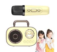Máquina de Karaoke para Niños,Máquina de Karaoke Portátil | Máquina de Karaoke Inalámbrica con 2 Micrófonos | Suministros de audio recargables con batería de larga duración para el hogar, comedor, caf