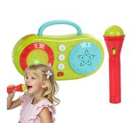 Máquina de Karaoke Para Niños, Niños Karaoke Máquina | Micrófono Multifunción Karaoke Altavoz Vocal,Juego Educativo Eléctrico Para Edad 3+ Juguete De Instrumento Musical Para Verja