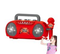 Máquina de karaoke portátil | Máquina de canto infantil con altavoz | Máquina de karaoke portátil para adultos, accesorios de instrumentos para niños, efecto de iluminación para el hogar familiar