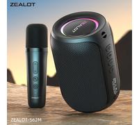 Altavoz portátil ZEALOT-MP2 con Bluetooth, graves mejorados, Bluetooth 5.3, 15 horas de reproducción, para acampar y hacer senderismo Blue