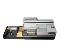 Máquina de laminación eléctrica de inducción inteligente, tres tamaños 5.5/6.5/8.0 mm para uso doméstico, equipada con compartimento de almacenamiento y motor de potencia adecuada (plata)