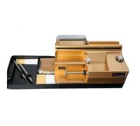 Máquina de laminación eléctrica de inducción inteligente, tres tamaños 5.5/6.5/8.0 mm para uso doméstico, equipada con compartimento de almacenamiento y motor de potencia adecuada (Oro)
