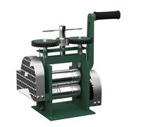 Máquina de laminación manual de 120mm prensa de rodillo de hierro buena joyería laminador espesor ajustable adecuado para procesar oro, plata, cobre, aluminio y otros metales