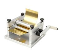 Máquina de laminación manual de placas con rodillos ajustables para doblar metales de precisión en proyectos de bricolaje