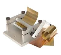 Máquina de laminación manual de placas, herramienta de doblado de chapa para bricolaje y modelos, diámetro de rodillo de 13 mm, ancho de trabajo de 60 mm, acero inoxidable manual para latón, cobre