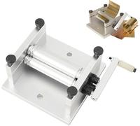 Máquina de laminación manual de placas, máquina de rollo deslizante de metal para doblar, 60 mm de ancho, rodillos ajustables, dobladora de chapa de precisión