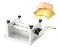 Máquina de laminación manual de placas, rollo de hojas de precisión de 60 mm, rodillos ajustables para hacer joyas y construir modelos