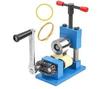 Máquina de laminación manual, mango desmontable, espacio ajustable, para doblar joyas de oro y plata