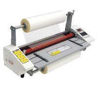 Máquina de laminado, máquina de laminado en frío caliente, rodillos A2+ 4 laminador de un solo y doble cara, 0-180°C ajustado, pantalla LCD Digital, para uso comercial en la oficina de la escuela